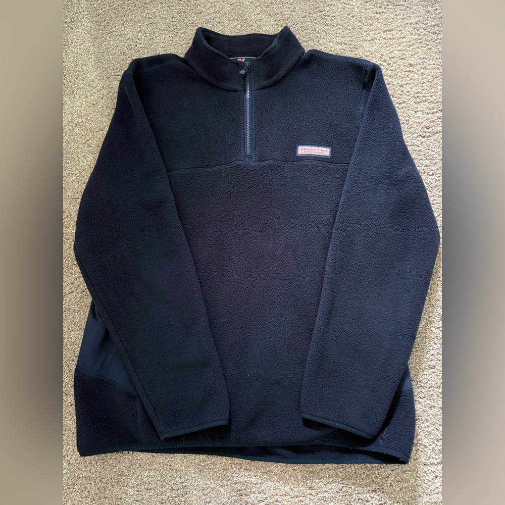 Vineyard Vines Men's Navy Zip-Up Sweater